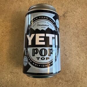 YETI Pop Top Can Hidden Storage Limited Edition Austin TX Empty Collectible Blue
